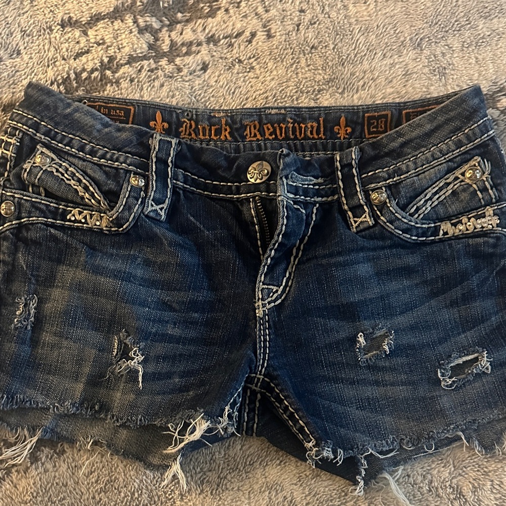 Rock Revival Blue Jean Shorts